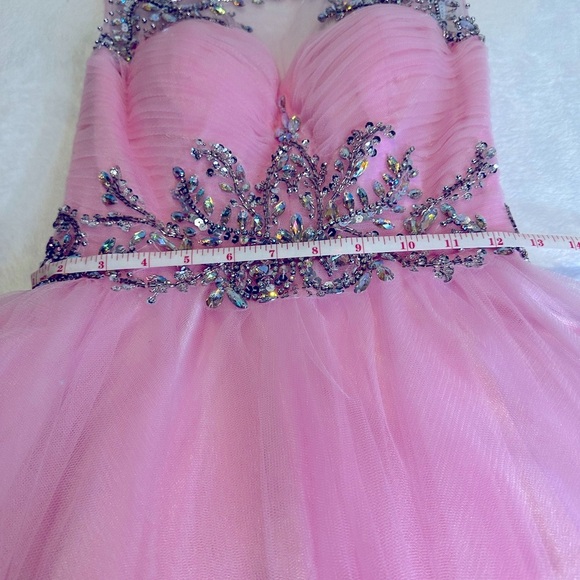 NWT NEW PINK & RHINESTONE 💕SZ 6 DRESS - Picture 11 of 16